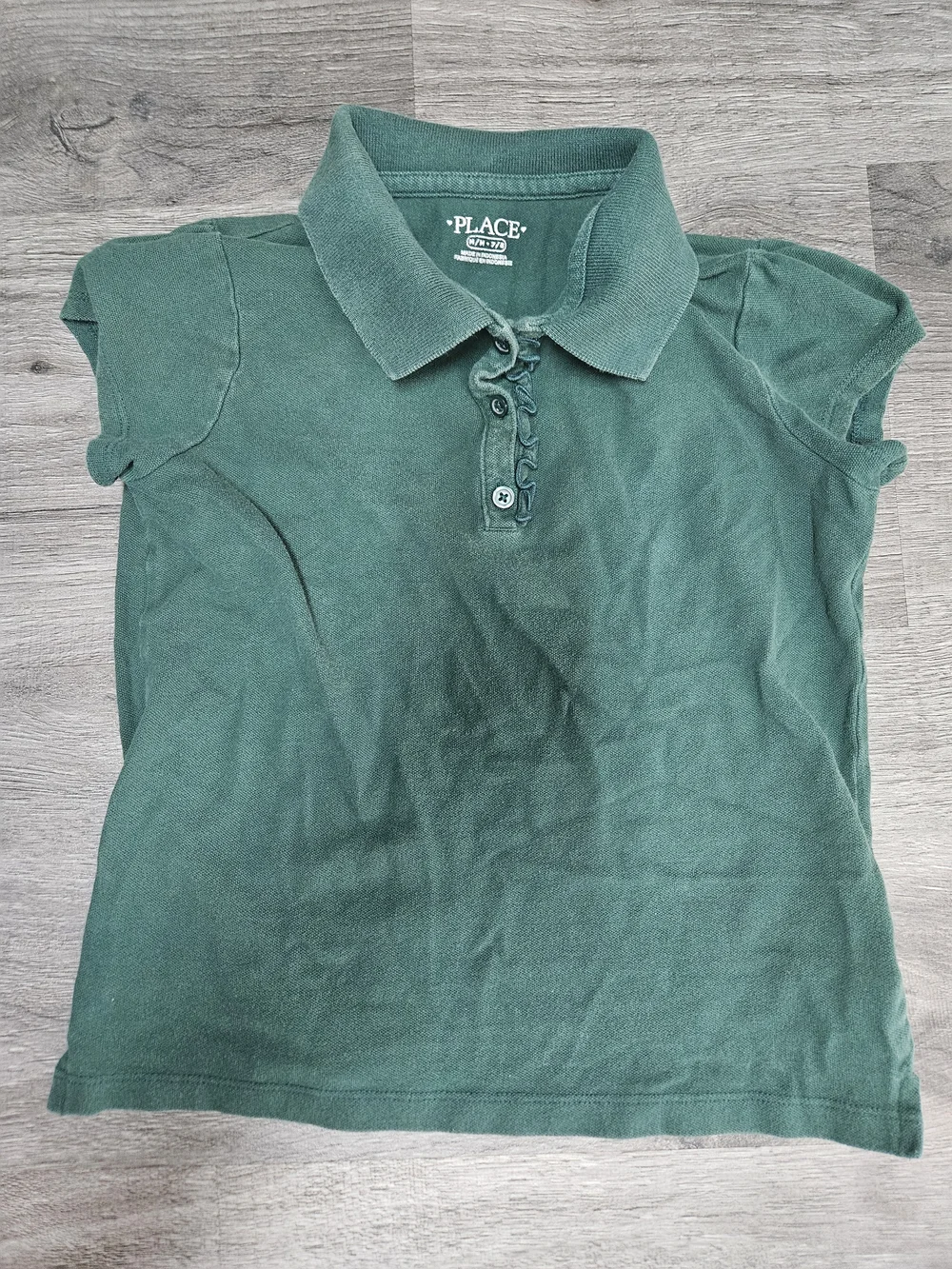The Children's Place Hunter Green Girls' Uniform Polo
